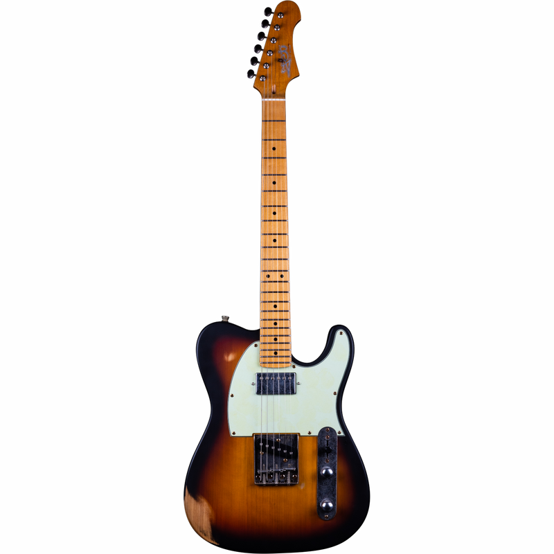 Jet Guitars JT-350 RLC SB T-stijl SH Sunburst 'relic'