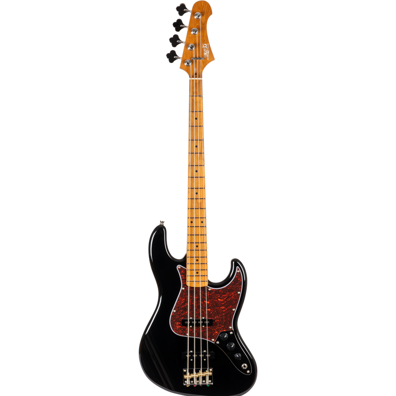 Jet Guitars JJB-300 BK JB-stijl Bas Zwart, Rozenw. FB
