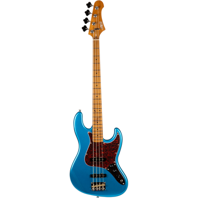 Jet Guitars JJB-300 LPB JB-stijl Bas Meer Blauw, Rozenw. FB