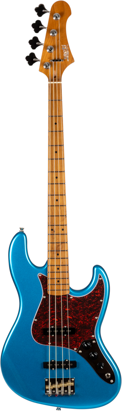 Jet Guitars JJB-300 LPB JB-stijl Bas Meer Blauw, Rozenw. FB