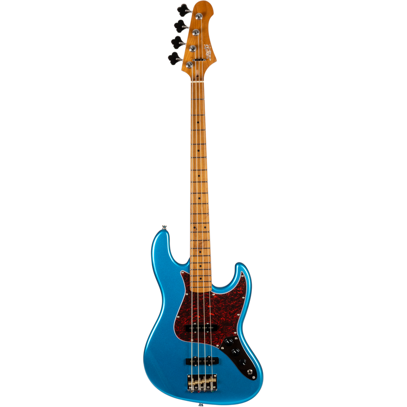 Jet Guitars JJB-300 LPB JB-stijl Bas Meer Blauw, Rozenw. FB