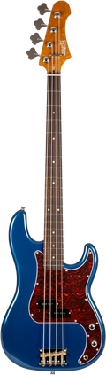 Jet Guitars JPB-300 NBL R PB-stijl Blauwe Rozenhout. FB