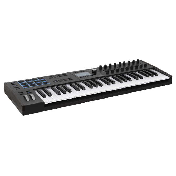 Arturia KeyLab MK3 49 - Zwart Premium MIDI-controller met verbeterde speelbaarheid, geavanceerde creatieve tools en diepe DAW-integratie.