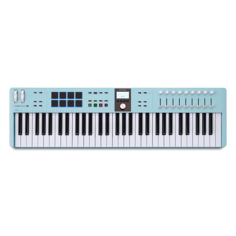Arturia KeyLab Essential mk3 61 Aquamarine Ltd Ed Midi Controller-toetsenbord