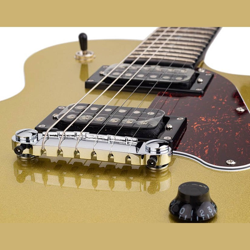 Sire L3 HH/GT mahogany electric guitar L-style, gold top westerhaven-muziek