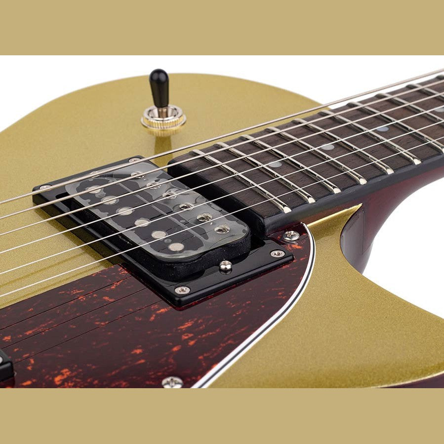 Sire L3 HH/GT mahogany electric guitar L-style, gold top westerhaven-muziek