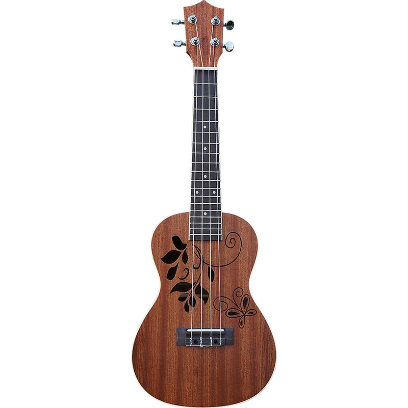 CLX Leaves SPL Ukulele Leaves Sapele (Dark)