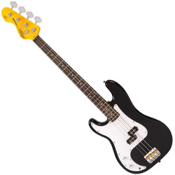 Vintage Left Hand Bass Guitar-Black