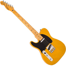 Vintage V52 Left Handed Electric Guitar - Butterscotch