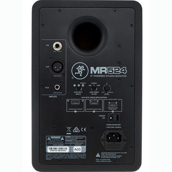 Mackie MR524 Monitoring Active Bi-Amp 5 50W RMS Individual westerhaven-muziek