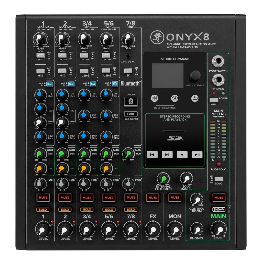 Mackie ONYX8 Mixer USB 8 kanalen + Effeten westerhaven-muziek
