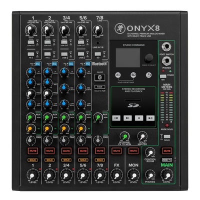 Mackie ONYX8 Mixer USB 8 kanalen + Effeten