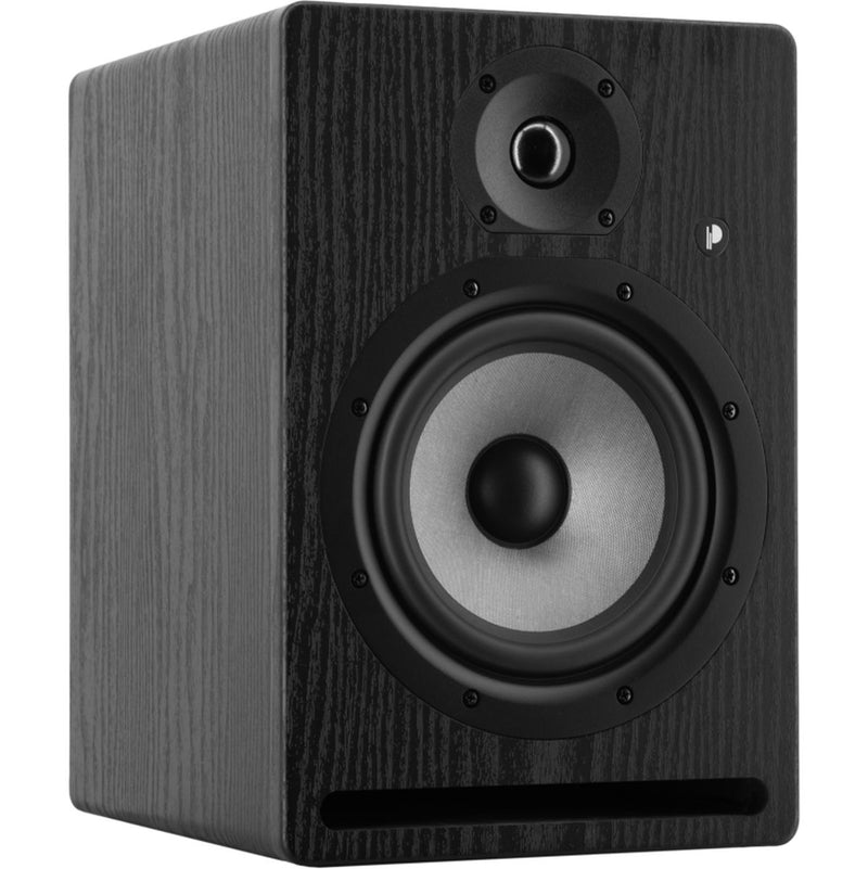 Prodipe Pro 7 V4 BW Actieve Bi-Amped 6,5" Studio Monitor in zwarte houten afwerking