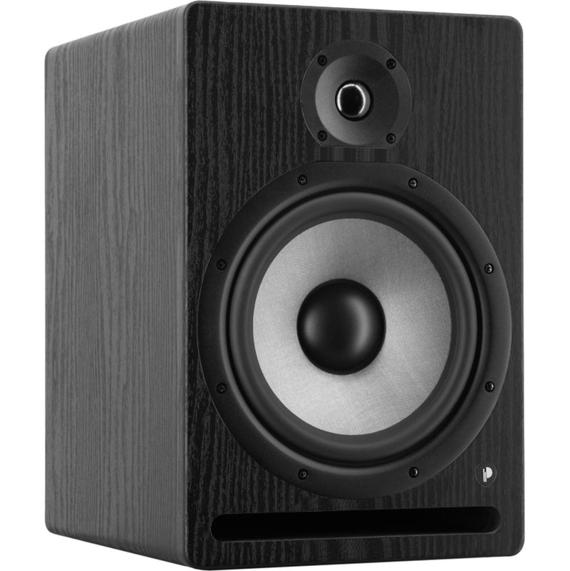 Prodipe Pro 8 V4 BW Actieve Bi-Amped 8" Studio Monitor in zwarte houten afwerking