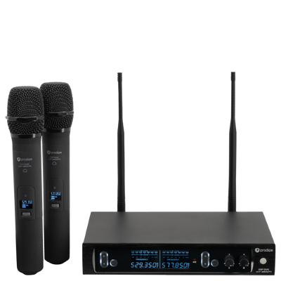 Prodipe M850 UHF DUO F5 UHF wireless Duo Handheld system with F5 cardiod mics
