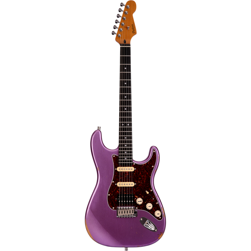 Patina PS-7 PP R S-stijl HSS Alnico V Paarse Nitro Relic