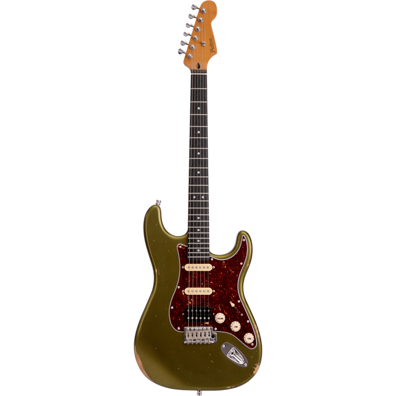 Patina PS-7 SGR R S-stijl HSS Alnico V Sherwood Groen Nitro Relic