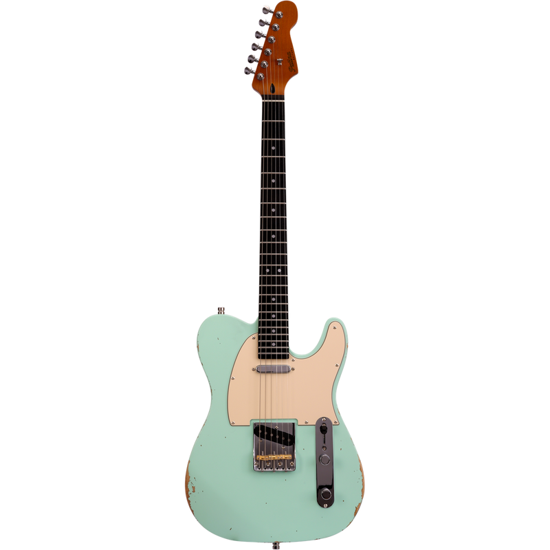 Patina PT-6 SFG R T-stijl SS Alnico V Zee Groen Nitro Relic