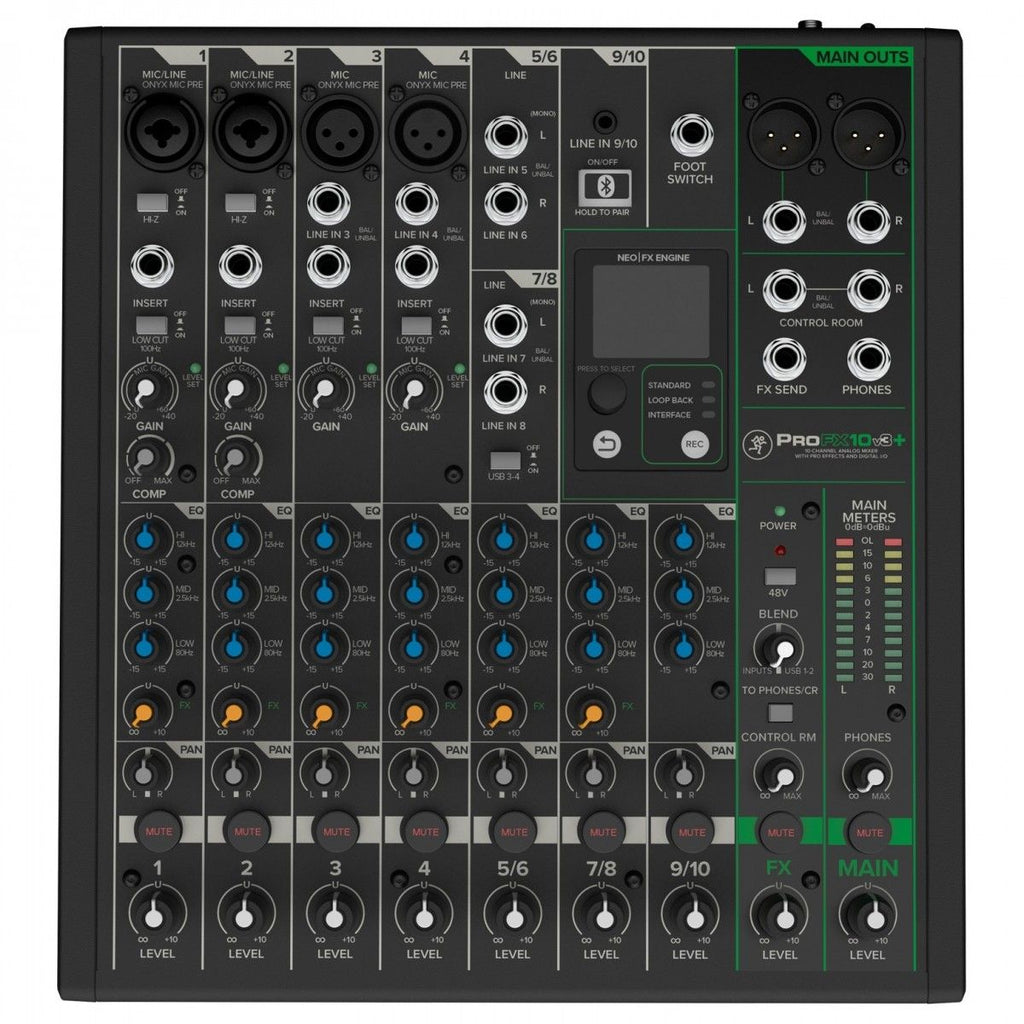 Mackie 10-Channel Analog Mixer w/ Enhanced FX USB Recording Modes And Bluetooth westerhaven-muziek