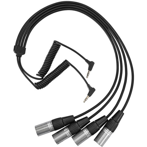 Saramonic 2X 3.5mm TRS Male To 4X XLR Splitter For Dual Wireless