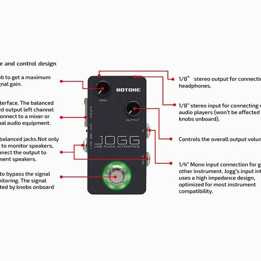 HoTone UA-10 USB audio interface JOGG, with VStomp amp software westerhaven-muziek