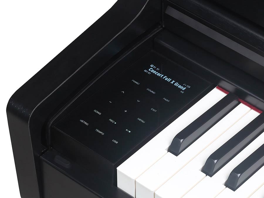 Medeli UP405E/BK digital upright piano zwart