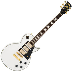 Vintage V100 3 Pick Up Guitar - Gold Harware - Arctic White