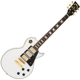 Vintage V100 3 Pick Up Guitar - Gold Harware - Arctic White