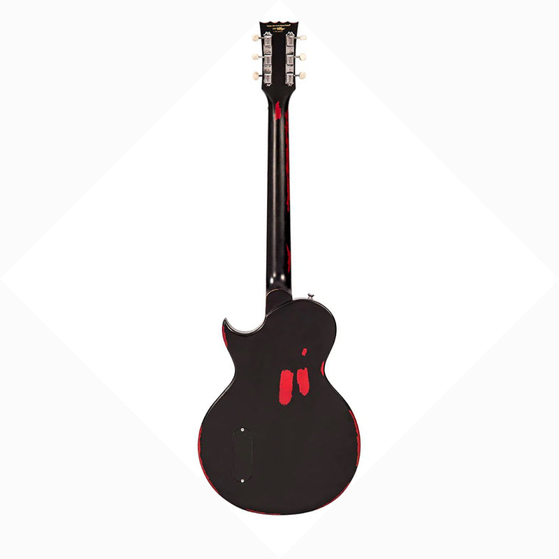 Vintage V120 ICON ~ Distressed Black Over Cherry Red