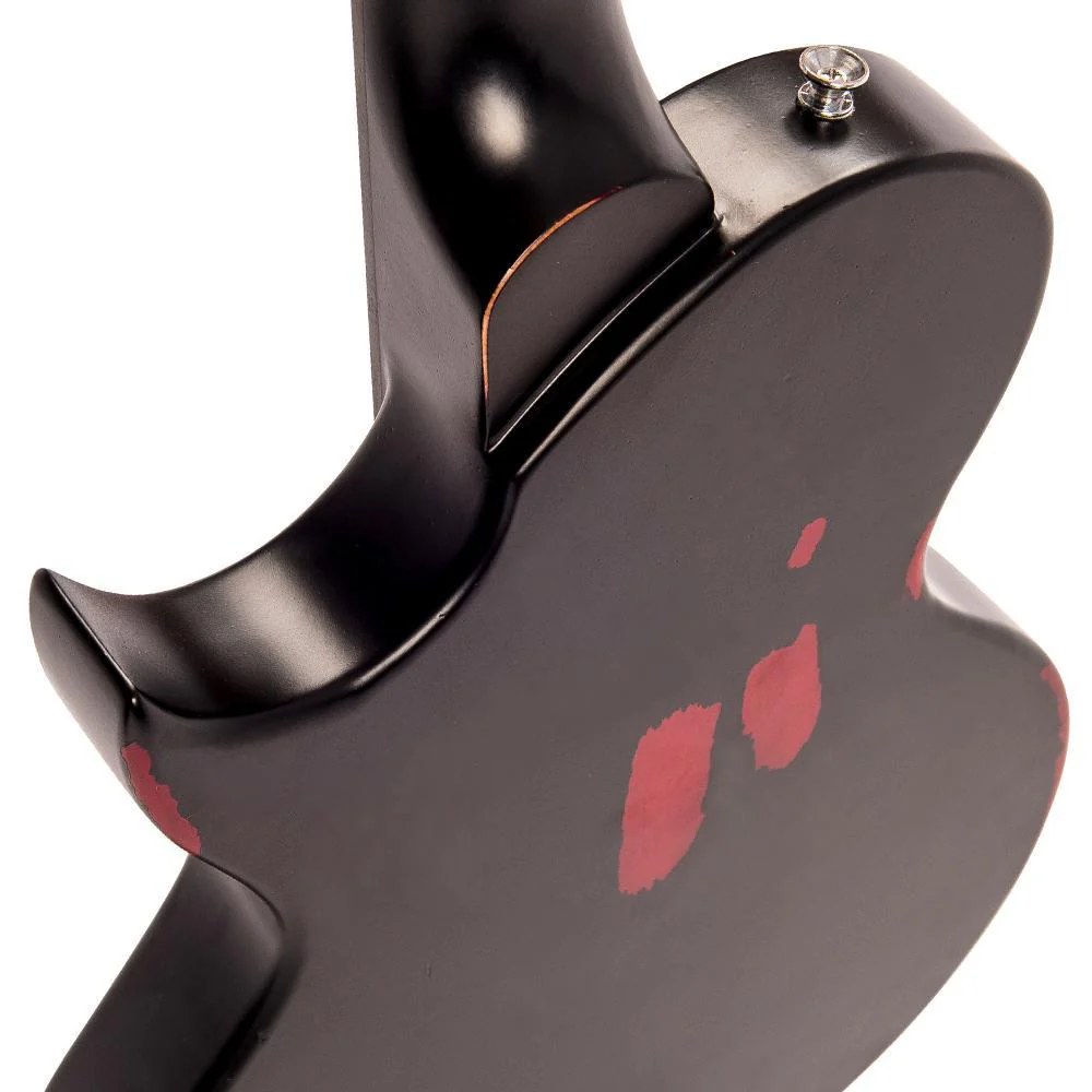 Vintage V120 ICON ~ Distressed Black Over Cherry Red