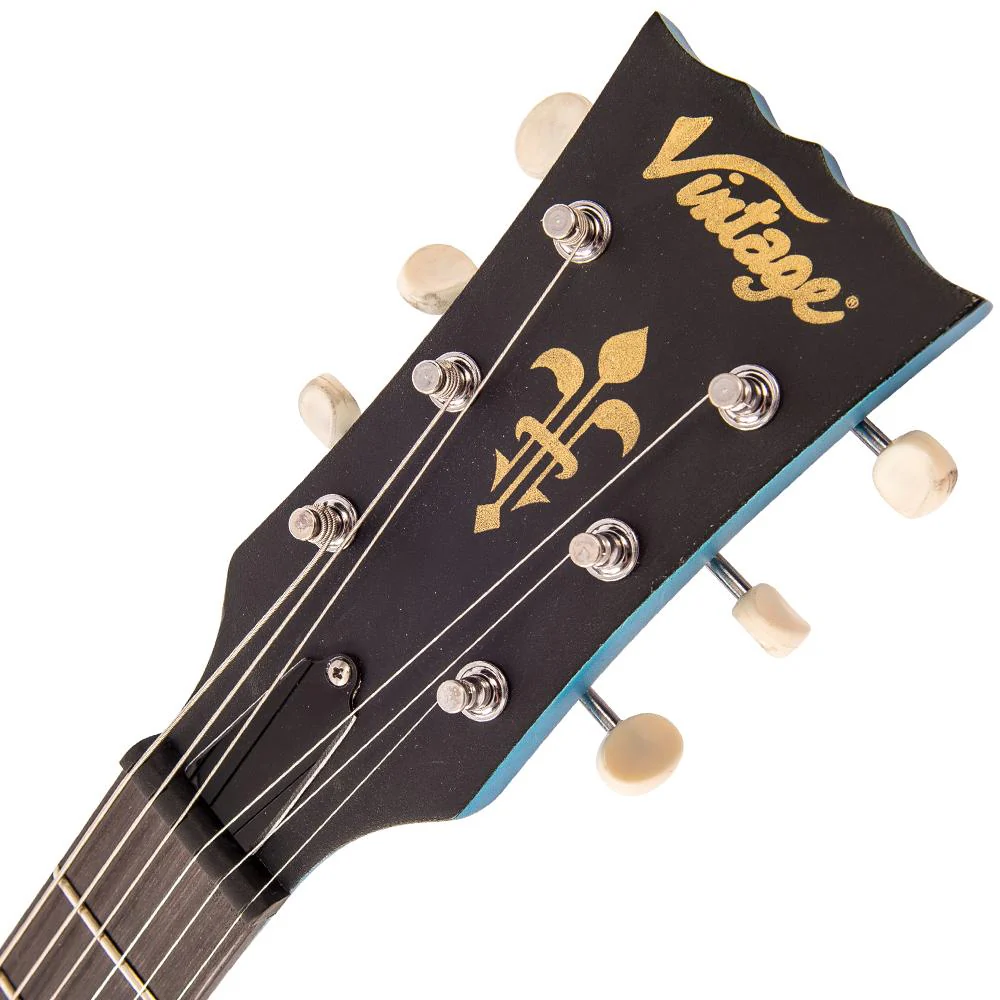 Vintage V120 ICON ~ Distressed Gun Hill Blue Over Sunburst westerhaven-muziek