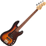 Vintage Bass PJ Guitar - 3 Tone Sunburst