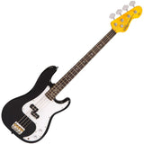 Vintage Bass PJ Guitar - Gloss Black