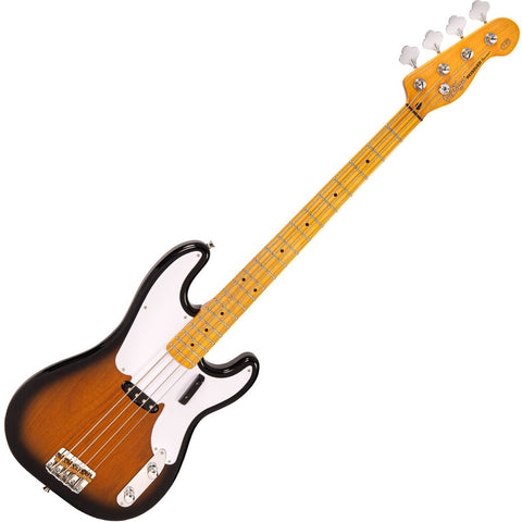 Vintage V51 Bass Guitar - 2 Tone Sunburst