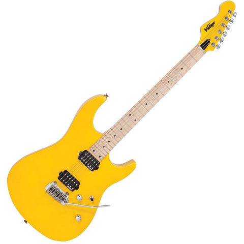 Vintage V6 24 Electric Guitar - Daytona Yellow