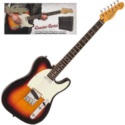 Vintage V20 Coaster Electric Guitar Pack - 3 Tone Sunburst