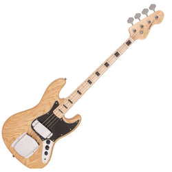 Vintage VJ74 Bass - Maple Board - Natural Ash Body