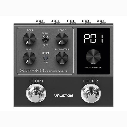 Valeton VLP-200 looper pedal with drum patterns westerhaven-muziek