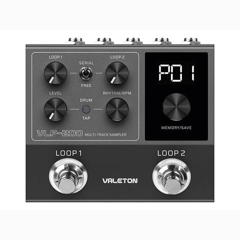 Valeton VLP-200 looper pedal with drum patterns