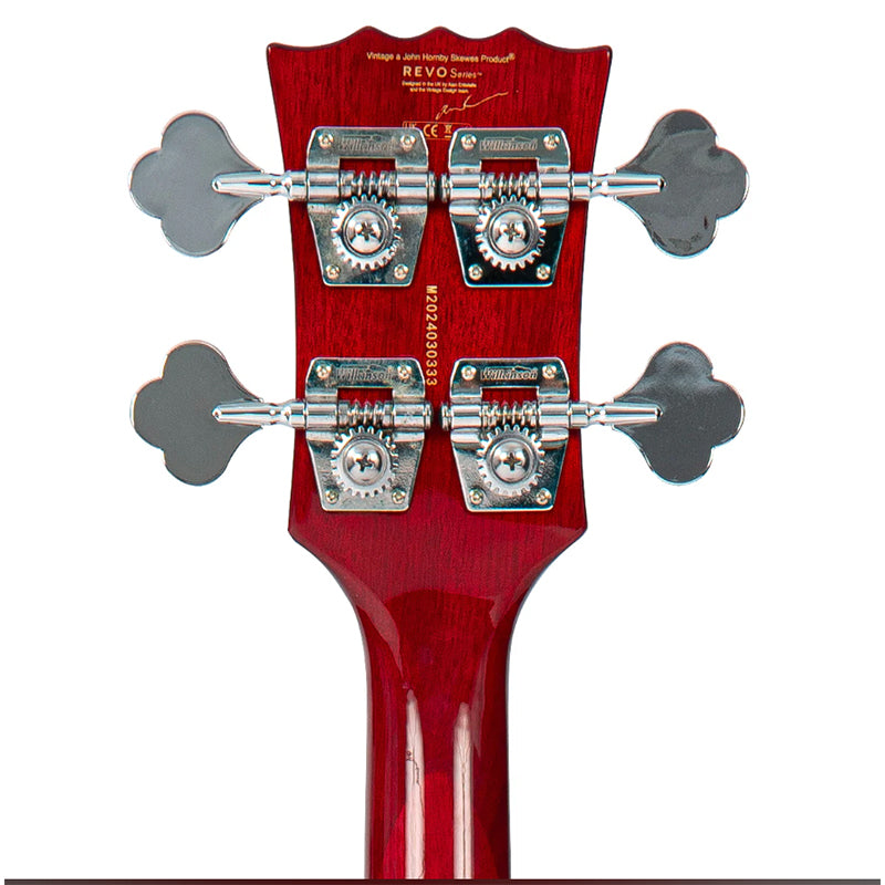 Vintage VRB70CR REVO 'Callan' Bass Guitar westerhaven-muziek