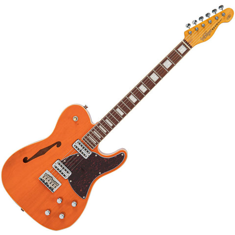 Vintage Revo Series Midline Guitar - Trans Orange