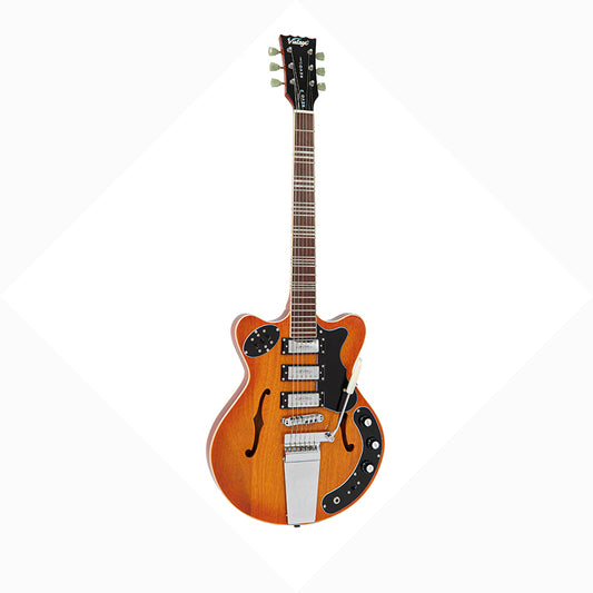 Vintage VRH300 Thinline Amber Burst westerhaven-muziek