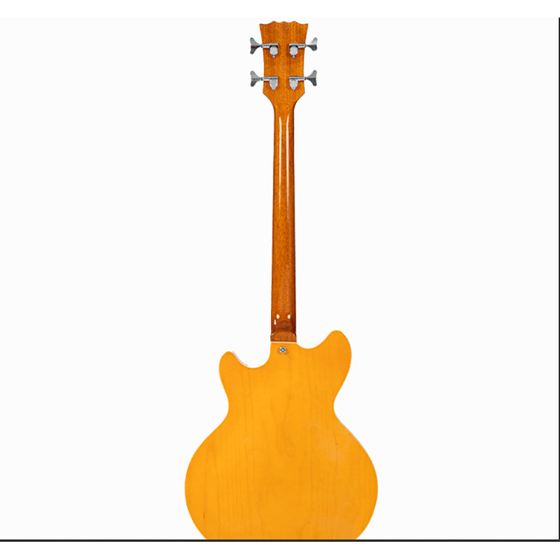Vintage VRS450N Supreme Semi Acoustic Bass Natural westerhaven-muziek