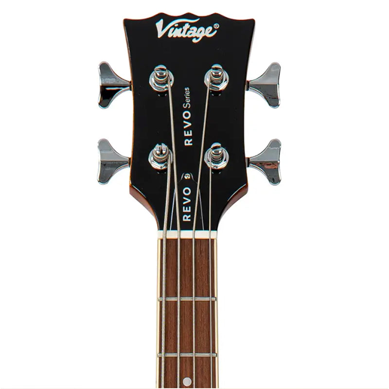 Vintage VRS450N Supreme Semi Acoustic Bass Natural westerhaven-muziek
