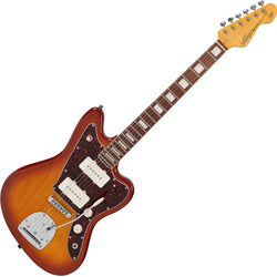 Vintage Revo Series Surfmaster 90 Guitar - Amberburst