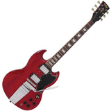 Vintage VS6 Guitar Wvibrola Tailpiece - Cherry Red