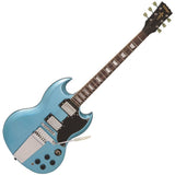 Vintage VS6 Guitar Wvibrola Tailpiece - Gun Hill Blue