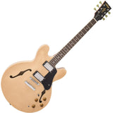 Vintage Semi-Acoustic Guitar w/ Bigsby - Gloss Black