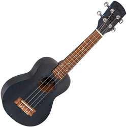 Laka Sapele Series Soprano Ukulele &0 Bag - Midnight Blue