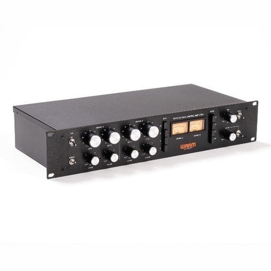 Warm Audio WA76-D2 Audio Compressor Dual Channel Dubbelkanaals discrete analoge FET-compressor die klassieke '76-stijl compressie biedt met moderne verbeteringen.